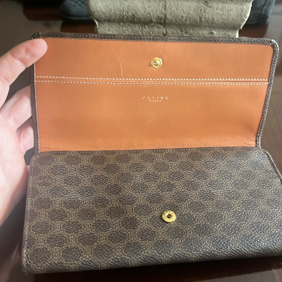 Céline BUNDLE!!🤎Brown Coated Canvas Macadam Bag & Wallet BUNDLE🤎🤎Authentic - Picture 4 of 17
